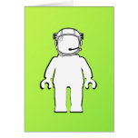 Banksy Style Astronaut Minifig Greeting Cards