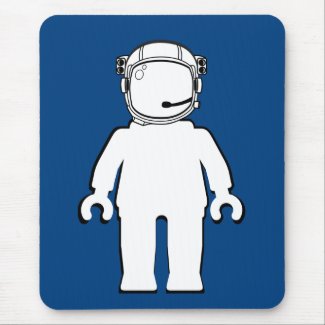 Banksy Style Astronaut Minifig Mousepad