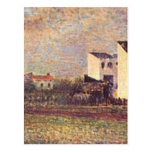 Banlieue by Georges Seurat Post Cards