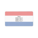 Bannate, Costa Rica flag Custom Address Label