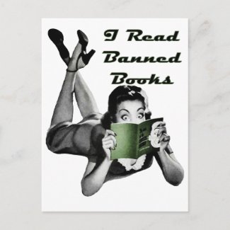 Banned Books Postcard postcard