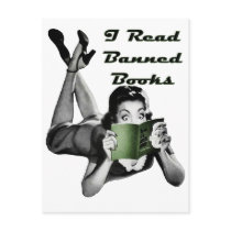 Banned Books Postcard by Jaenne Banned Books Postcard