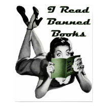 Banned Books Print by Jaenne Banned Books Print