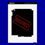 BANNED COMMENT SAYING WARNING BLACK RED TOUGH skins