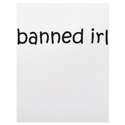 Banned IRL Personalized Letterhead by szclothingdesigns