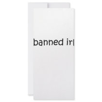 Banned IRL Personalized Rack Card