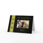 Banner Folded Graduation Invitation (green) Cards