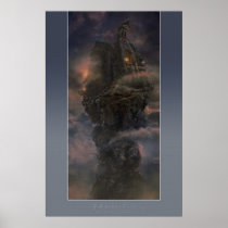 architecture, castle, leaning tower, gothic, weird, fantasy, surreal, cool, stronghold, cave, exile, cold, winter, dark, mountains, outlaws, mysterious, snow, dragon, bent, dreamland, houk, art, artwork, illustration, digital art, surrealism, surreal art, fairytales, gifts, eerie, adorable, mystic, mood, mystery, excellent, fabulous, scenery, unique, awesome, Poster with custom graphic design