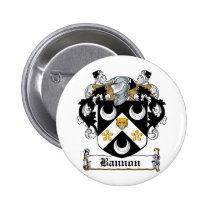 Bannon Family Crest Button