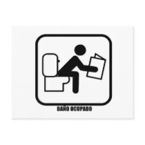 Baño Ocupado postcards by markthaler Baño Ocupado postcards