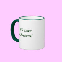 Bantam Chicks in the Garden mugs