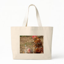 Bantam Hen and Rooster Tote Bag