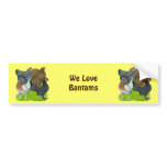 Bantam Hen Quartet Bumper Stickers