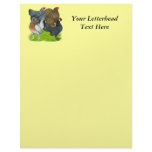 Bantam Hen Quartet Custom Letterhead