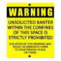 BANTER WARNING_YELLOW posters by CHUCKLEMEDIA BANTER WARNING_YELLOW posters