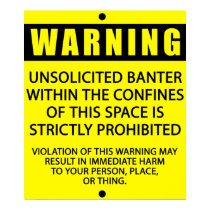 BANTER WARNING_YELLOW posters