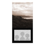 Bantry Bay, Tunnel Road Ireland. Warm Sepia Colors Customized Photo Card