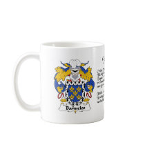 Banuelos Family Coat of Arm ceramic cup mugs