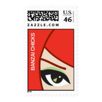 Banzai Chicks Stamp