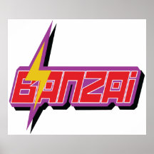 Banzai Logo Poster