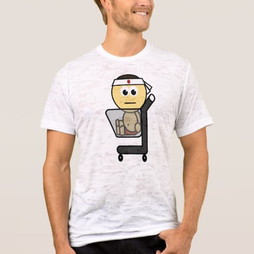 Banzai Man in Supermarket Trolley T-shirt