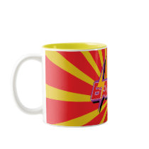 Banzai Red Swirl Mug