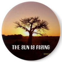 baobab-sunset, THE SUN IS RISING buttons