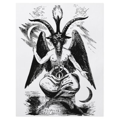 Baphomet (black) personalized flyer by spyderfyngers