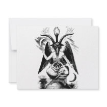 Baphomet (black) invitations