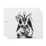 Baphomet (black) personalized announcement