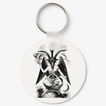 Baphomet (black) keychains by spyderfyngers Baphomet (black) keychains