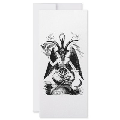 Baphomet (black) custom rack cards by spyderfyngers