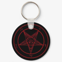 baphomet - Customized keychains by gacatmandu baphomet - Customized keychains