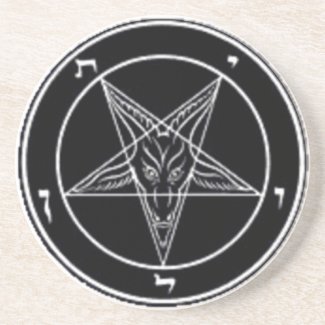 Baphomet Drink Coaster or Ritual Alter Piece coaster