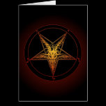 Baphomet Greeting Card cards