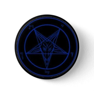 Baphomet In Blue button