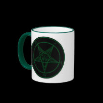 Baphomet In Green mugs
