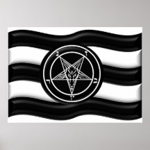 Baphomet Pride Flag Poster
