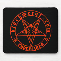 Baphomet Red Mousepad mousepads