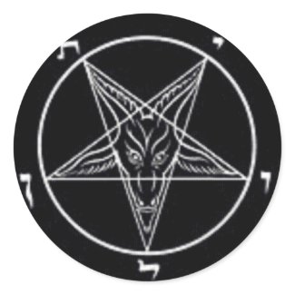 Baphomet Round Sticker Set sticker