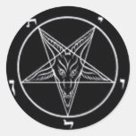 Baphomet Round Sticker Set