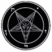 Baphomet With Black Goat Star Acrylic Cut Outs