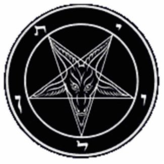 Baphomet With Black Goat Star photosculpture