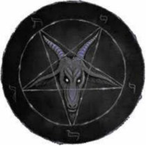 Baphomet With Gray Goat Star Cut Out