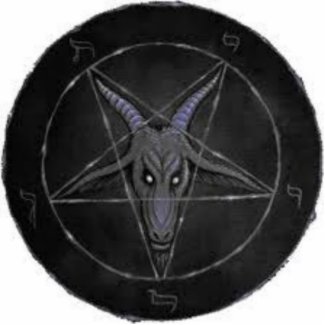 Baphomet With Gray Goat Star photosculpture