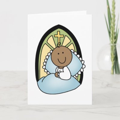 African American Celebrity Baby Names on Baptism African American Baby Boy Greeting Card By New Baby