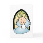 Baptism Baby Boy Card