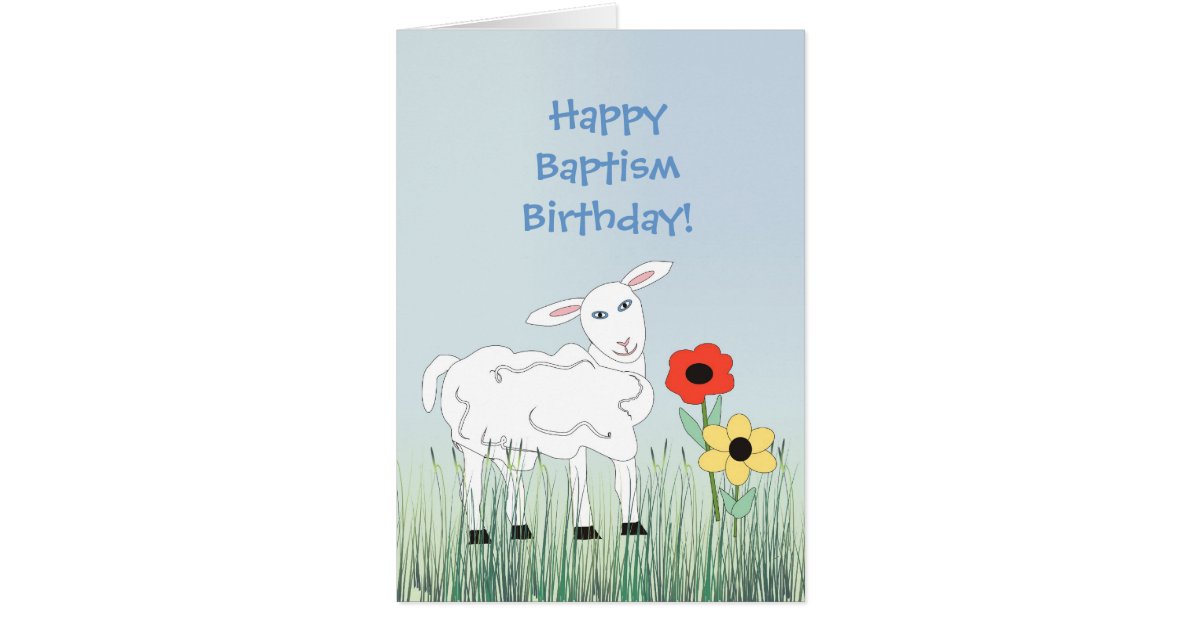 Baptism Birthday Greeting Card Zazzle