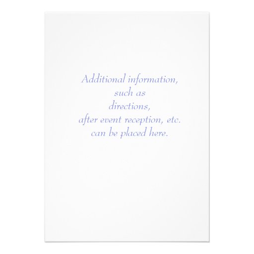 Baptism Blue Bow Invitation