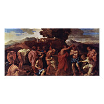 Baptism By Poussin Nicolas (Best Quality) Picture Card